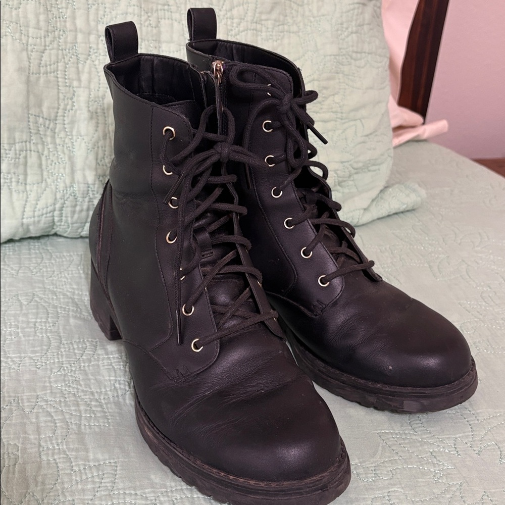 Cole Haan Black Leather Boots